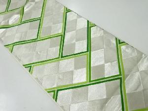 アンティーク　檜垣模様織出し袋帯（材料）